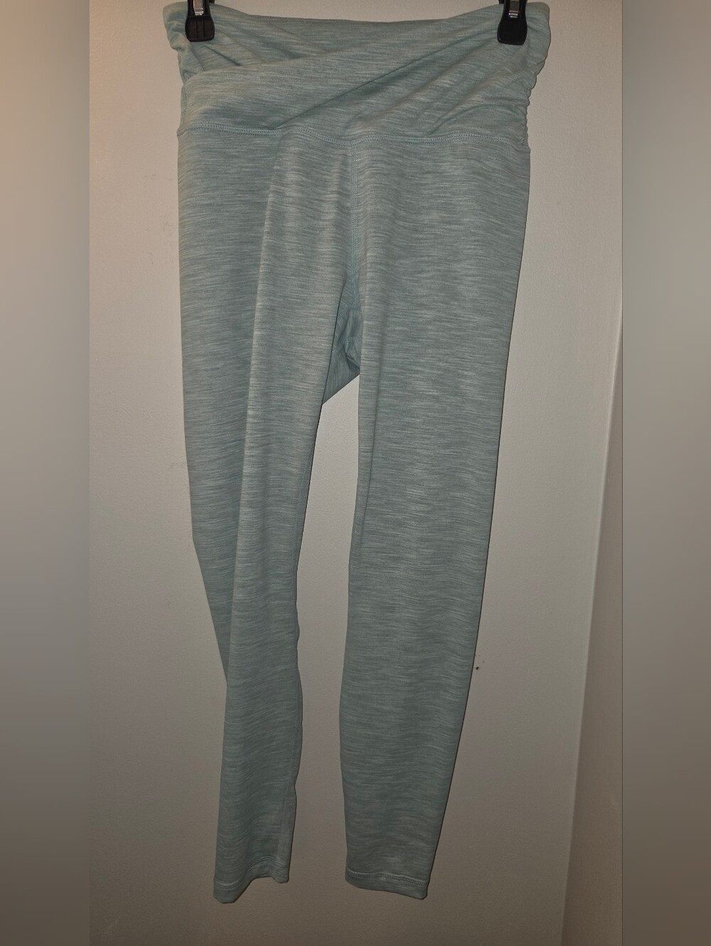 ODODOS Green Space Dye Crossover Waist Yoga Leggings - Size Small